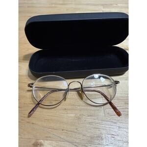 Flexon 623 Marchon Eyeglasses Frame Charcoal Full Rim Round 46-19-140 **READ**